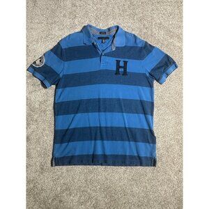 Vintage Tommy Hilfiger Rugby Polo Long Sleeve Shirt Men’s XL Big Patch